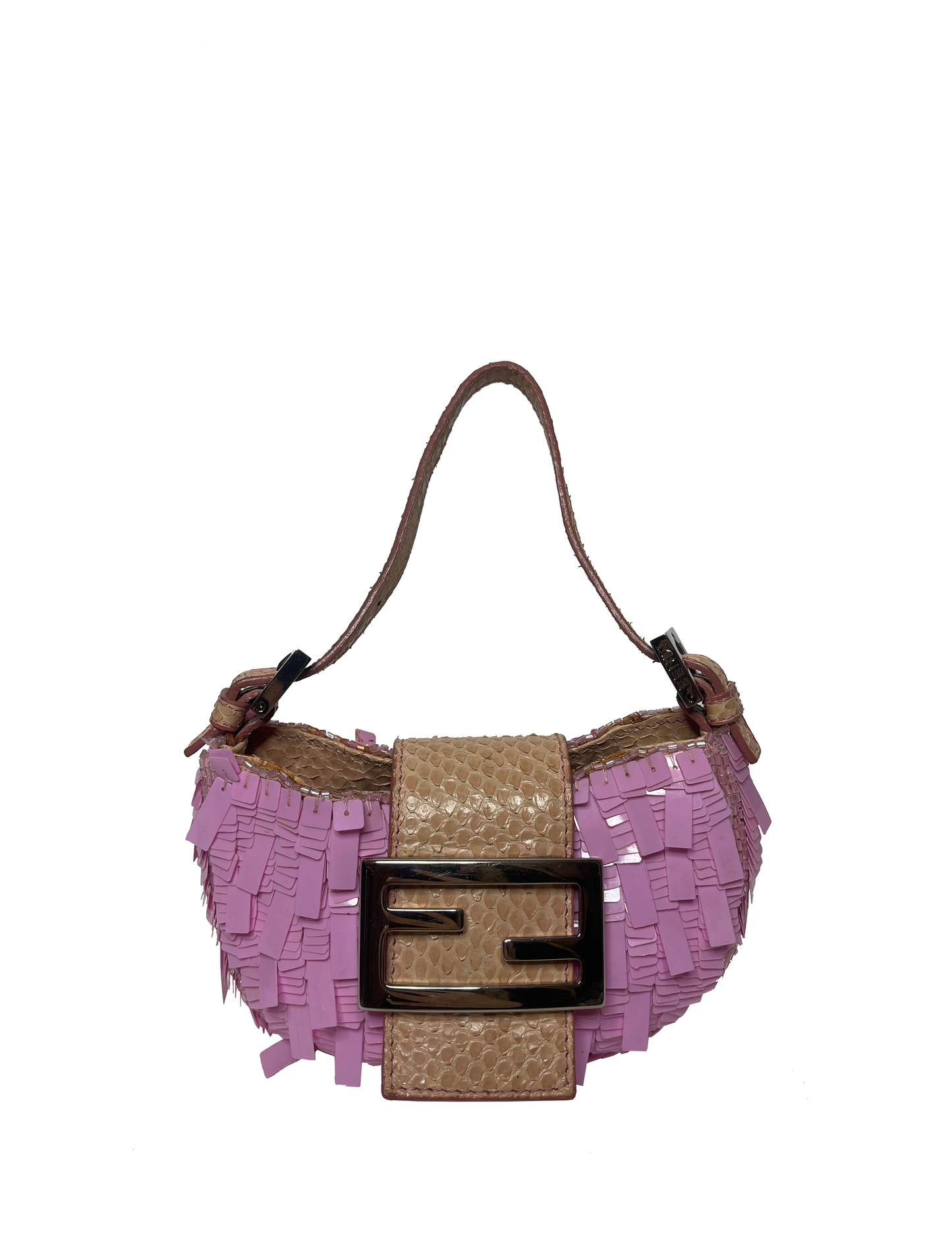 Fendi croissant paillettes