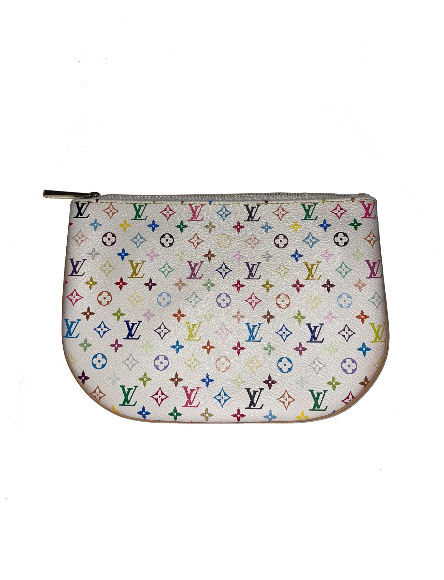 Louis Vuitton x Takashi Murakami white multicolor monogram pochette